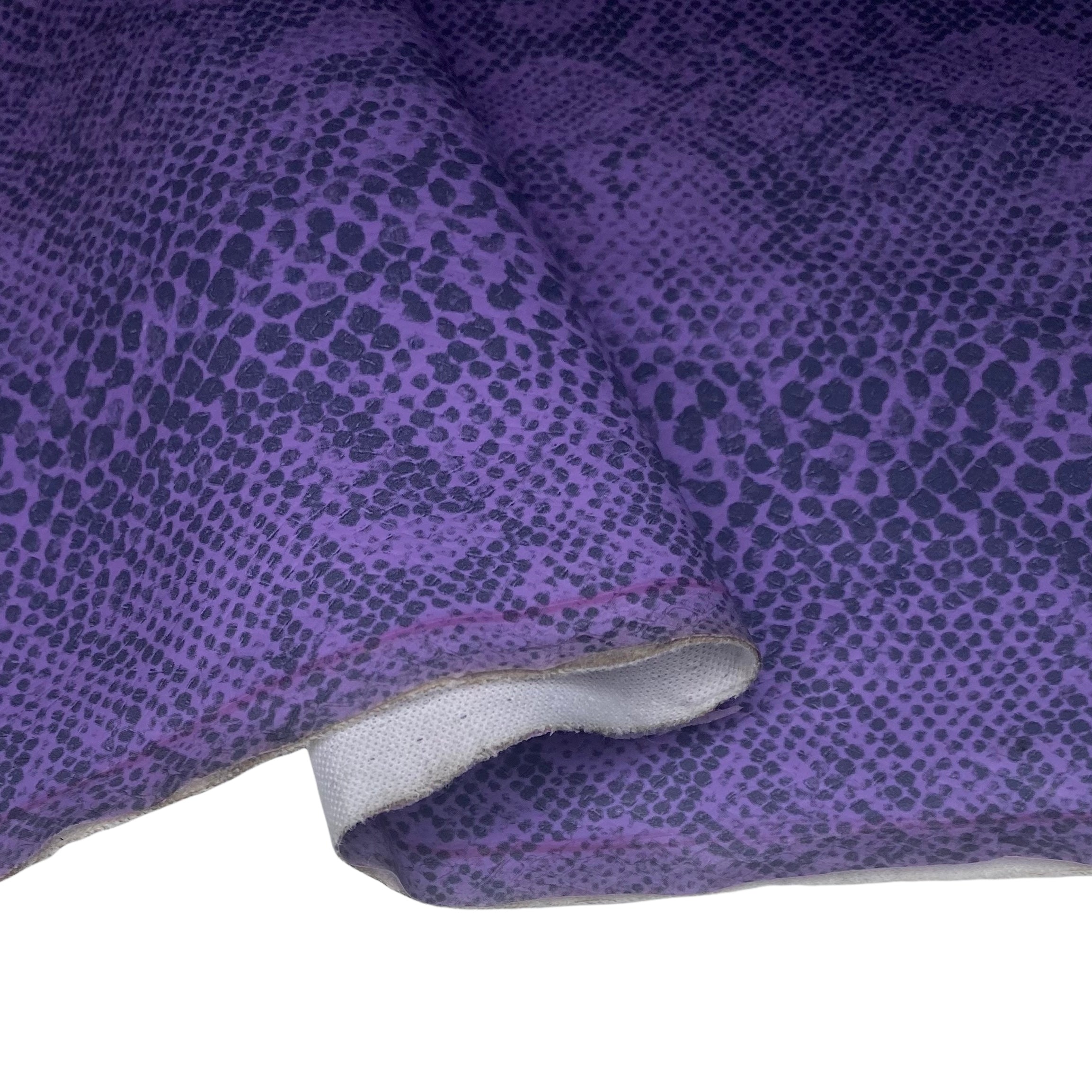 Stretch Embossed Snake Vinyl - 54” - Purple