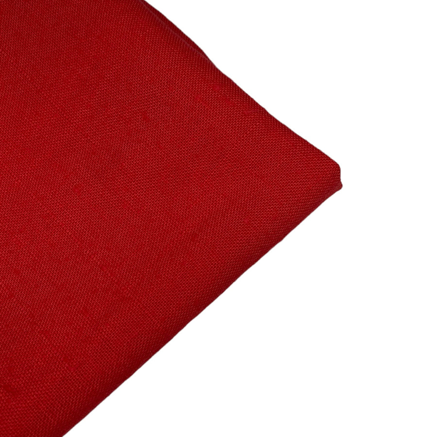 Cotton/Polyester Blend - Linen Look - Scarlet