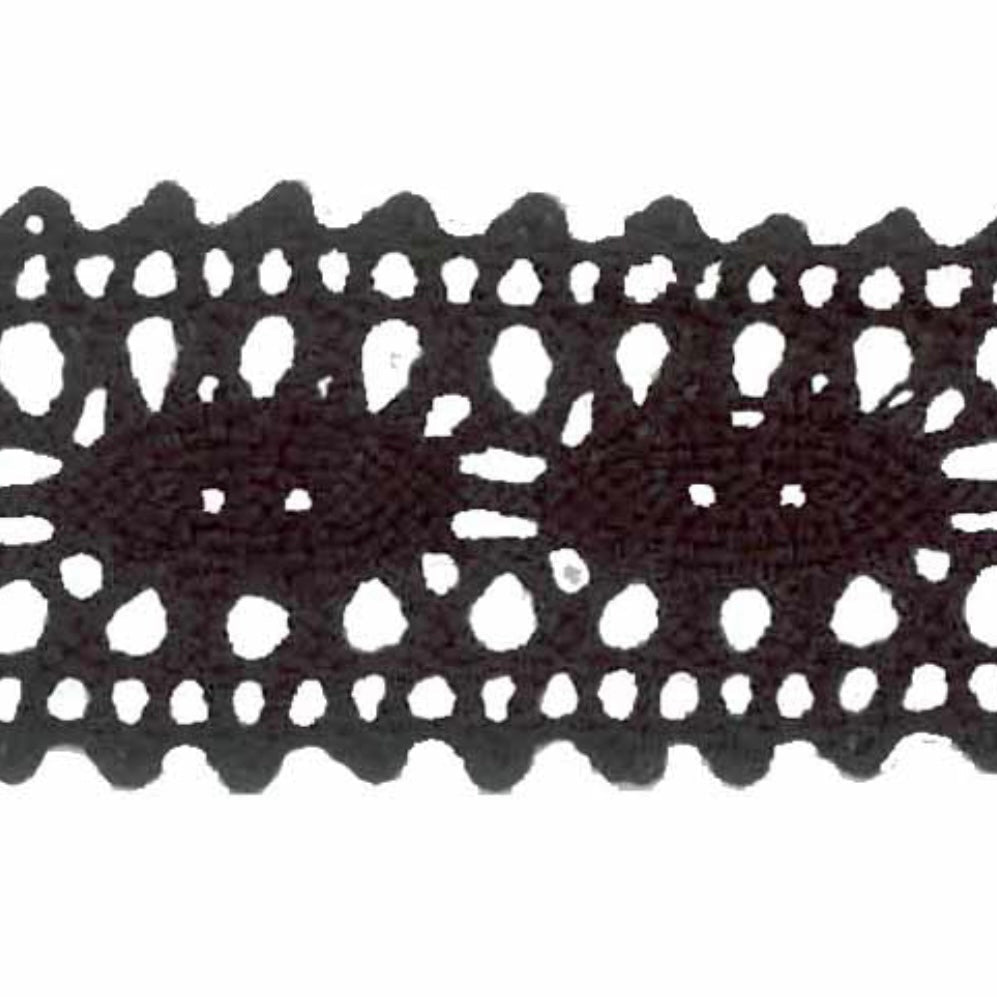 Lace Trim - 25mm - By the Yard - Brown