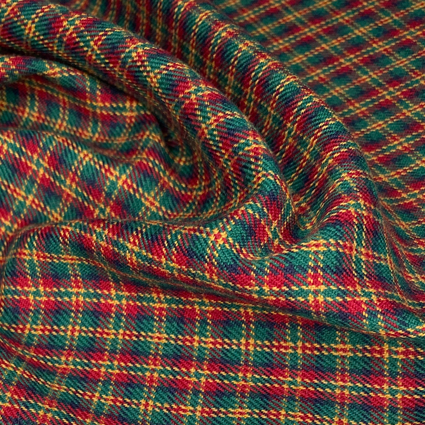 Wool Plaid - Red/Green/Yellow /Navy