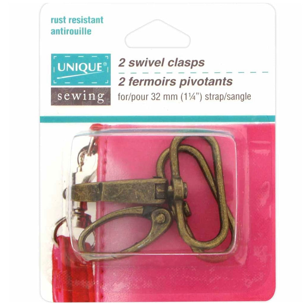 Swivel Clasps - 32mm (1 1/4″) - Gold - 2 pcs.