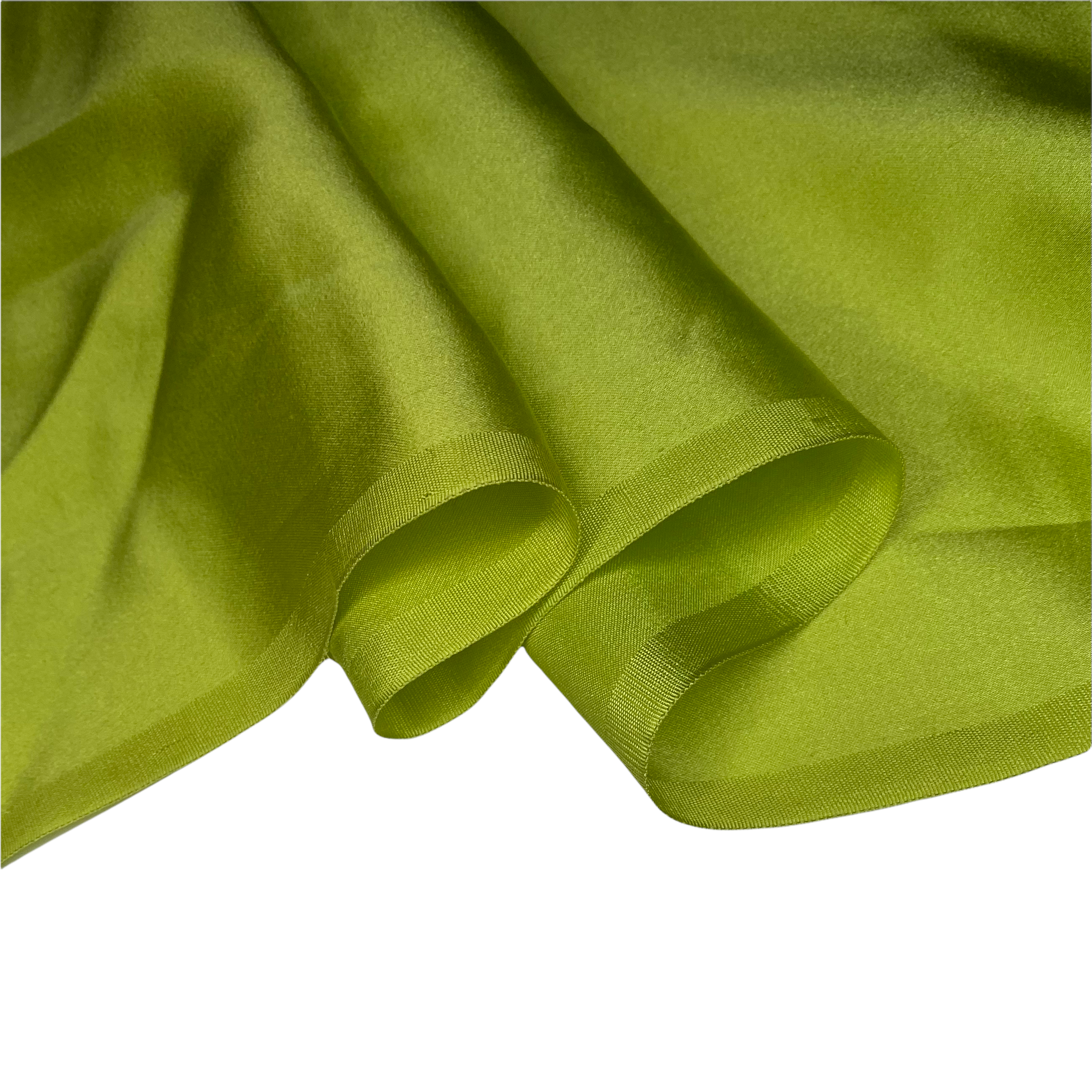 Mulberry Silk Charmeuse - Lime Green