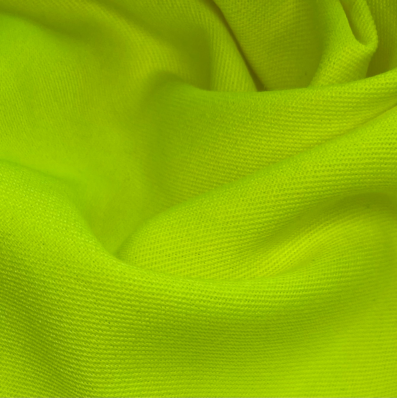 Hi Vis Twill Canvas - 8oz - Neon Yellow