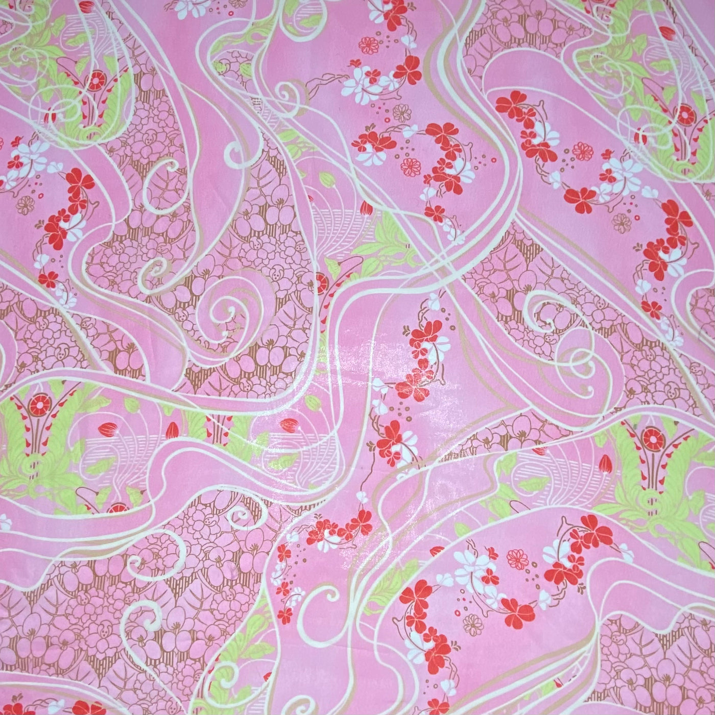 Printed Polyester Chiffon - Cherry Blossom - Pink