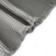 Waffle Weave Cotton - Unwashed - 44” - Grey