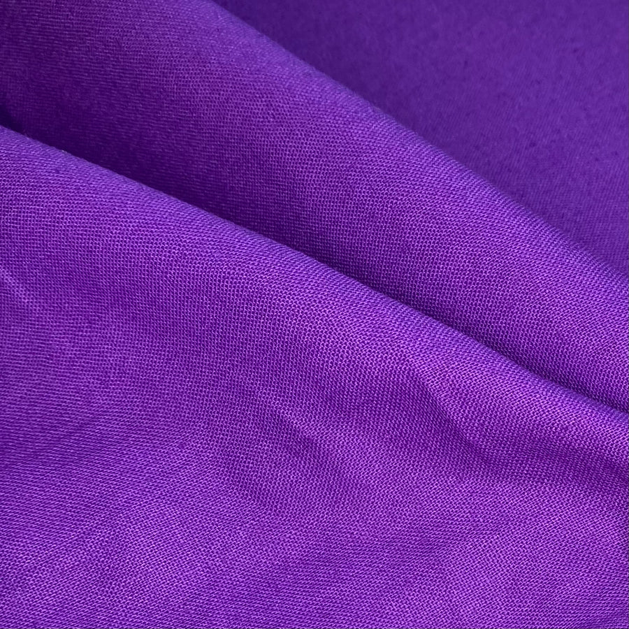 Cotton/Linen Blend Remnant - Purple