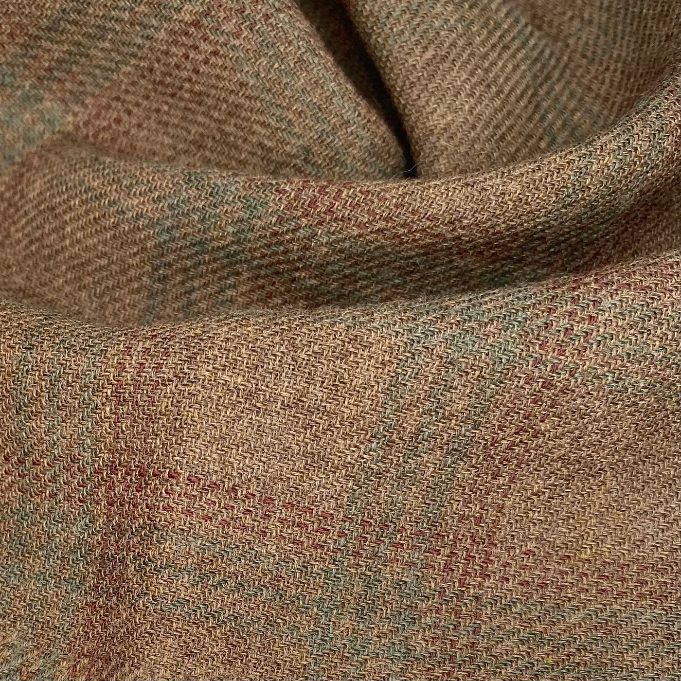 Wool Plaid - Brown/Burgundy/Green