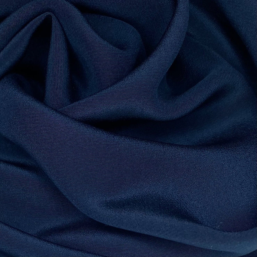 Silk Crepe De Chine - Navy