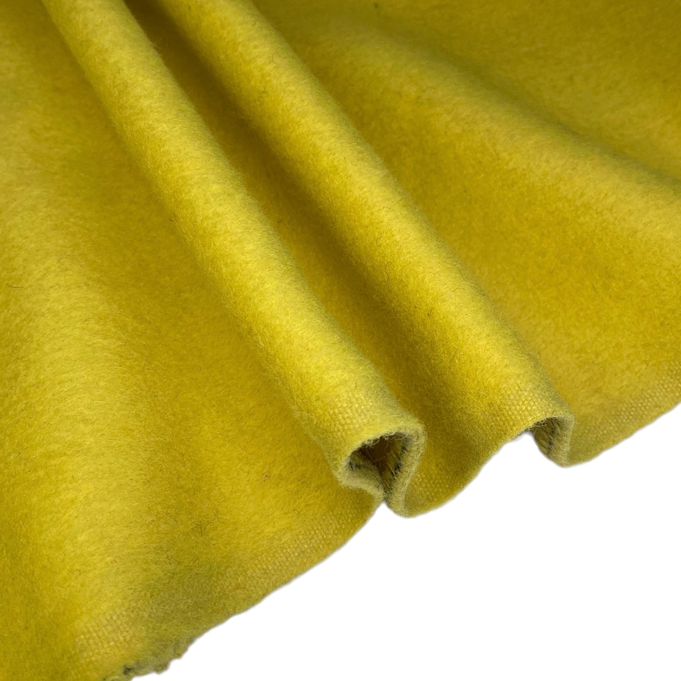 Wool Coating - Remnant - Lemon Lime