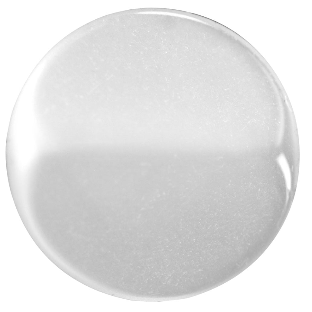 Shank Button - Plastic - 15mm - White - 3 count